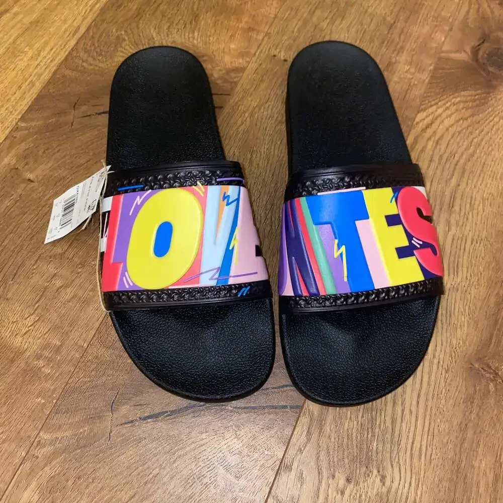 ADIDAS X KRIS ANDREW SMALL Pride Adilette Pride Slide‎ Sandals Size 12